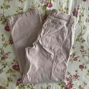 women’s hollister baby faded pink cargo pants